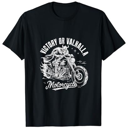 Viking Motorcycle Victory Valhalla Norse Rider T-Shirt