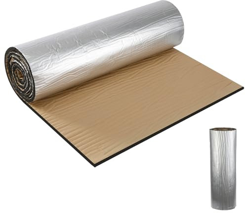 Putentfun Car Sound Deadening Self Adhesive Mat Insulation,Heat Pads Foam Mat Roll,Van Insulation and Soundproofing, Fire-Proof Insulated Moistureproof Waterproof - 10mm x 50cm x 200cm(1 Roll)