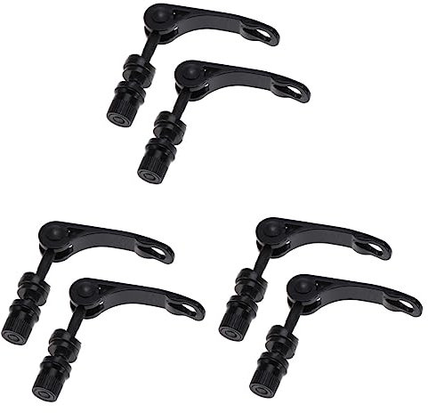 BESPORTBLE 6 Stk Fahrrad-Schnellspanner Roller Hub Hebel Achse montieren Fahrrad Schnellspanner Fahrrad Schnellverschluss Fahrrad Schnellspannmechanismen vorderer Spieß Fahrrad Spieß Black