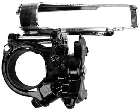 Ieron Deragliatore Anteriore per Bici a 3 velocità, tiraggio Superiore/Inferiore, Adatto per Tubi da 31,8/34,9 mm, Cambio in Lega di Alluminio per Mountain Bike