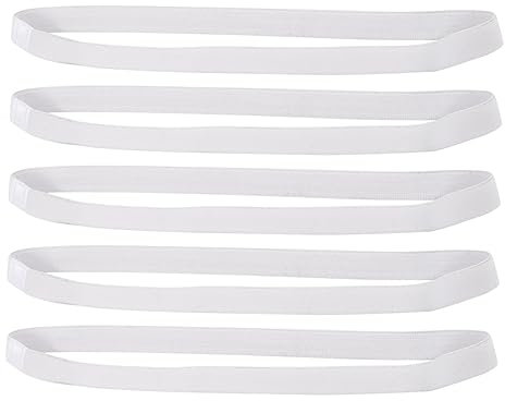 Healvian 5stücke Teiliges Elastisches Stirnband Für Damen Und Herren Dicke Rutschfeste Sport Haarbänder Schweißabsorbierend Geeignet Für Yoga Laufen Fitness Und Basketball