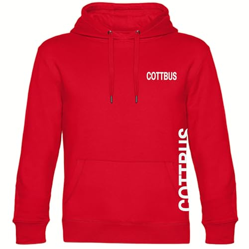 multifanshop Kapuzen Sweatshirt - Cottbus - Brust & Seite