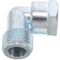 Mikikit 5pcs Cooker Pipe Fittings Kit Gas Stove Burner Connector with Elbows for Gas Hob Connection Stove Extenders