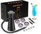 Gevvnss Kit de fumoir à cocktail, pistolet à fumer avec 4 saveurs de copeaux de bois, infuseur portable en alliage d'aluminium pour cocktails, viande, barbecue, fromage, fonctionne avec piles (non