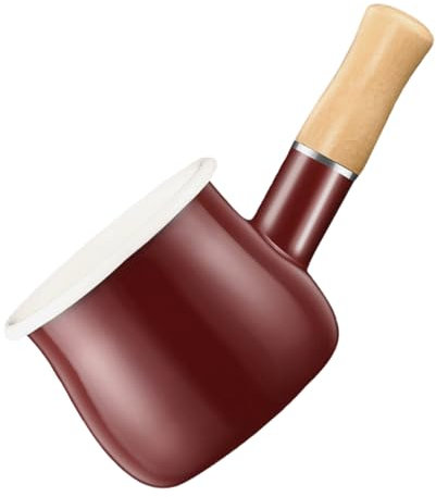 Alipis Electric Milk Warmer Pot Enamel Milk Pan Kettle Creamer Pitcher Small Gravy Pitcher for Tea