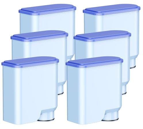 6 filtri dell'acqua di ricambio compatibili con Philips AquaClean CA6903/10 CA6903/22 CA6903, filtro dell'acqua a 2 livelli adatto per macchine da caffè Saeco & Philips
