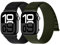 Confezione da 2 Cinturini Nylon Compatibile con Cinturino Apple Watch 44mm 40mm 41mm 42mm 45mm 46mm 49mm 38mm,Sportivo Morbido e Traspirante Regolabile per iWatch 10 9 8 7 6 5 4 3 2 1 SE Ultra 1/2