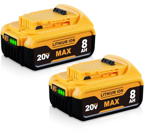 2PACKS DCB200 7.0Ah 18V Replacement for 18V Battery Li-Ion Compatible with DCB184 DCB180 DCB182 DCB101 DCB107 DCB112 DCB105 18V/20V MAX Tools with LED Indicator