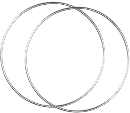Sclmgo Lot de 2 Anneaux Floraux En Métal pour Couronne, Décoration Murale, Polyvalents pour Couronne de Mariage, Diamètre 40 Cm