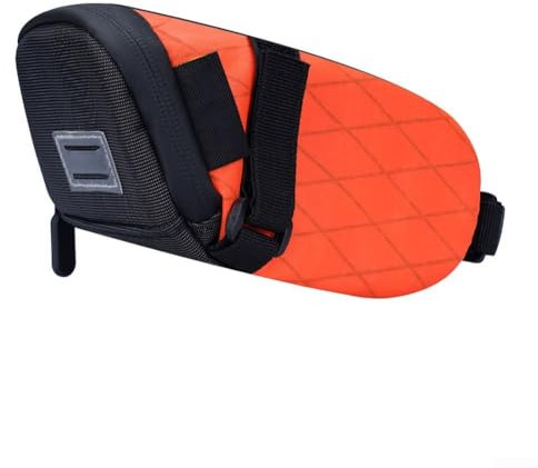 GLOBALHUT Streamlined Waterproof Bike Tool Bag Reflective Under Seat Storage for Essentials (Orange)
