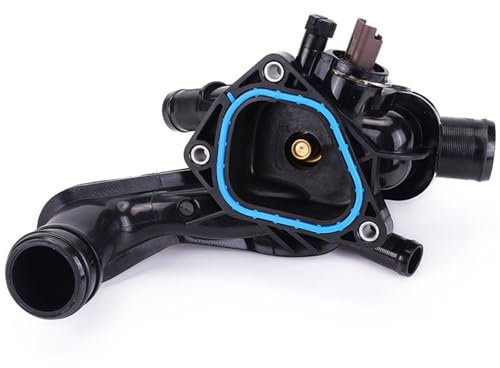 Termostato de coche 11537534521 Carcasa del termostato del refrigerante del motor del automóvil/Apto for Mini Cooper R55 R56 R57 One S y JCW 1.4 1.6 Gasolina Peugeot 207 308 5008 Carcasa de Termosta