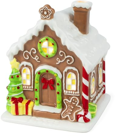 SoulOrigin Christmas Wax Melt Warme, Gingerbread House Wax Ceramic Electric Warmer for Scented, Gingerbread House Wax Melter for Scented Candle, Home Fragrance Warmer Decor Gift for Women