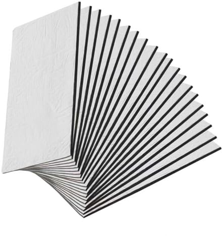 20 Pcs Sound Deadening Mat Car Sound Proofing 25cm x 18cm x 5mm Car Sound Deadening Mat, Self Adhesive Noise Insulation Sheets Insulatio Vehicles Sound Deadening for Camper, Van, Trunk Car Hood Door