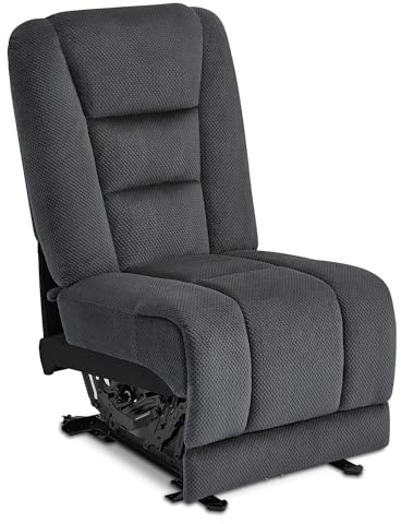 M MCombo Sofazubehör Ersatzteil Mittelsitz für Elektrisch 2 Sitzer Sofa 2S-7009/7009M2, Fernbedienung & Liegefunktion (Grau)