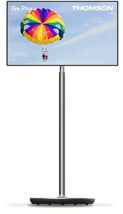 THOMSON Go Plus 32 Pouces (80 cm), 4K UHD (3840 x 2160), TV Portable Android, Commande Vocale, Bluetooth 5.2, Wi-FI, Fonction Point D’accès, Jusqu’à 4 Heures D’autonomie, 8 RAM, 64 Stockage