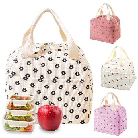 SHSMPXOY Borsa Termica Porta Pranzo 10L, Riutilizzabile Borsa Frigo Piccola Portatile, Borsa Pranzo Ufficio, Lunch Bag, Borsetta Termica Porta Pranzo per Ufficio, Scuola, Viaggi, Lavoro, Campeggio