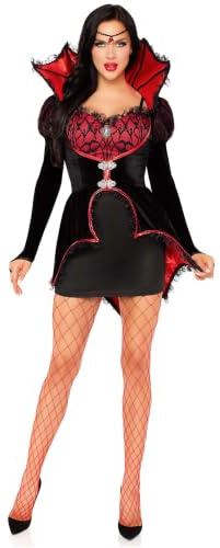 LEG AVENUE Vampir; Gothic; Kostüm; Samt; Spitze; Halloween; Fasching; Sexy; Damenmode; Party