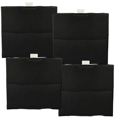 vhbw 4x Aktivkohlefilter kompatibel mit Siemens LZ52650 | LZ52750, LZ52251, LZ52350 Dunstabzugshaube - 23,5 x 22 x 2 cm