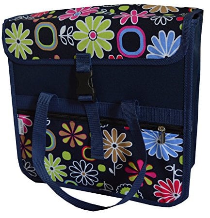 FAHRRADTASCHE 26 28 Erwachsene Satteltasche Gepäckträgetasche Doppel 2x15l / Einzelne 1x15l (28. UNO - Blumen blau)
