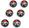 cama24com Piraten-Party YoYo Mitgebsel 6 Stück Kindergeburtstag Geburtstagstüten JoJo mit Palandi® Sticker