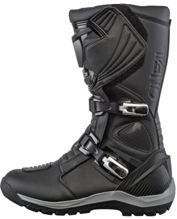 O'NEAL | Stivali Moto | Enduro Adventure | Stivali Touring Robusti e Impermeabili, Soletta Rinforzata in Metallo, Plantare Sostituibile | Sierra PRO Boot | Adulto | Nero | Taglia 42