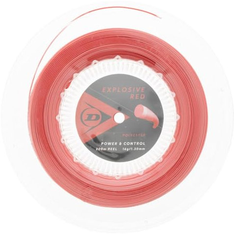 Dunlop Explosive Rote Tennissaite, 17g-1,25mm, 200m Rolle