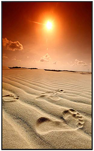 Ecowelle Infrarotheizung mit Bild | 900 Watt | 60x120 cm | Infrarot Heizung| | Made in Germany| d 2 Sonnenuntergang am Strand