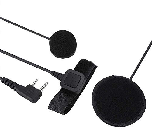 Motorcycle Helmet Headset, Finger PTT Radio Walkie-Talkie Motorcycle Helmet Microphone Headset, K Head PTT Radio Headphone for Baofeng for Kenwood for Retevis