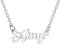 U7 Namenskette Amy Edelstahl Damen Modeschmuck Schlüsselbein Kette Schreibschrift Name Halskette 45+5cm einzigartiger Modeschmuck Accessoire für Frauen Mädchen
