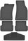 Fußmatten vorne 2er Set für Audi A6 C6 2006-2011 Gummi Gummimatten