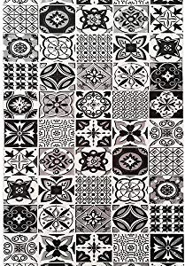 Mani Textile Tapis de Cuisine Carreaux de Ciment