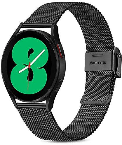 Issinlky Bracelet pour Samsung Galaxy Watch 4, 20 mm, en Acier Inoxydable, pour Galaxy Watch 7/FE/6/5/4 40 mm 44 mm/6 Classic/4 Classic/Watch 5 Pro/Watch 3 41 mm/Active 2/Active 40 mm/Galaxy Watch 42
