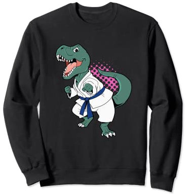 Karate Kämpfer T-Rex Dinosaurier Judo Sparring Kung Fu Dino Sweatshirt