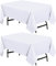 Utopia Kitchen Polyester Tischdecke 132 x 180 cm (2er-Pack, Weiß) Maschinenwaschbare Tischdecke Ideal für Partys, Veranstaltungen, Hochzeiten und Restaurants (52 x 71 Zoll)