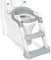 ASAB Potty Training Ladder Toilet Seat Kids Baby Potty Training Seat With Step Ladder Comfortable Child Toddler Potty Training Ladder Adjustable And Portable Toilet Training Seat (Grey)