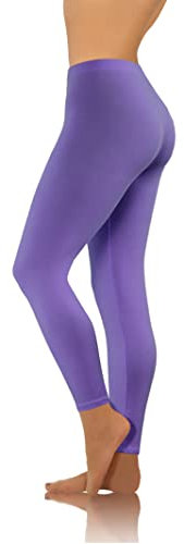 sesto senso Pantaloni Sportivi Donna Viola Lunghi Cotone Ragazza Colorati Leggings Fitness Yoga L Purple
