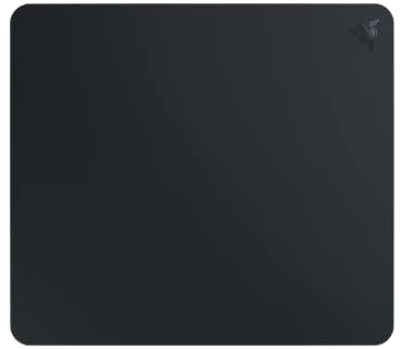 Razer Atlas - Tappetino per mouse da gioco, in vetro temprato, superficie ultra liscia, anti-sporco e antigraffio, base antiscivolo, movimento silenzioso del mouse, colore: nero
