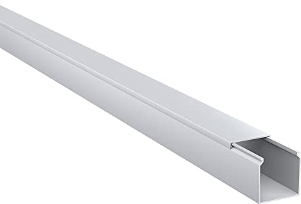 Kabelkanal aus hochwertigem PVC weiß Kabelleiste 2m - 1 Stück - 20x20mm