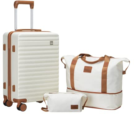 Joyway Valigia Bagaglio a Mano, Piccolo Bagaglio con Blocco a Combinazione TSA e Quattro Ruote Rotanti, Leggero Bagaglio a Guscio Duro con Borsa a Mano e Borsa Cosmetica