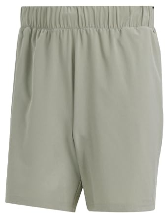Adidas Men's Club Tennis Stretch Woven Shorts Freizeit, Silver Pebble, L 9 inch
