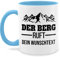Tasse Tassen 325ml - Wandern - Der Berg ruft - Geschenk Berge - 325 ml - Hellblau - geschenke für wanderer keramik wander bergen wunschname