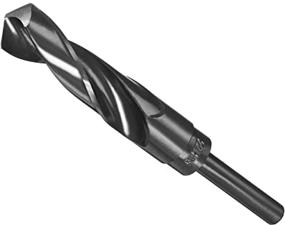 CoCud Reducido Vástago Taladro, 22mm Corte Filo 1/2 Vástago, Nitruro Recubierto Alto Velocidad Acero 9341 Torsión Perforación Brocas - (Aplicaciones: para Metal Madera)