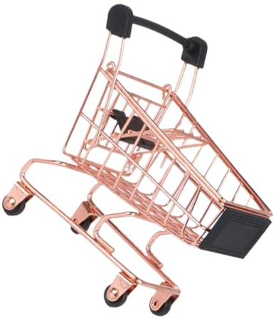 Toyvian 2 Piezas Carrito De Compras Cesta De Comida Frita Miniatura Mini Cesta De Supermercado Cesta De Mesa Decorativa Mini Carrito De Juguete Casa De Muñecas Secadora Planchar Niño