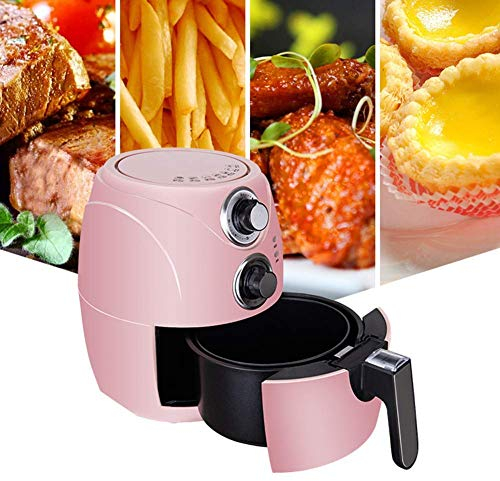 Friteuse à air, machine à frites domestique de petite capacité, entièrement automatique, intelligente, sans carburant, four à friteuse électrique, 2,5 L/3,5 L, rose, 3,5 L pour chaque famille lofty