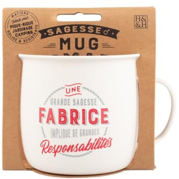 Mug Nomade - Mug à thé et café personnalisé Fabrice - Cadeau pour Homme