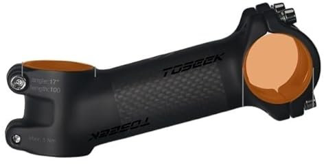 QmeNa MTB Vorbau Carbon Vorbauten 10/17/25/35 Grad MTB Lenker Vorbau Leistung 31,8 Mm Ultraleichte Fahrrad Lenker Vorbauten MTB Fahrrad Griff Tabelle Vorbau Fahrrad (Color : 17Degree-100mm-Matte)