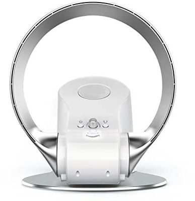 MZZYG Portable air conditioning fan Portable Air Conditioner Folding Fans Portable Bladeless Electric Fan Cooling Desk Ventillator Timed Wall Hanging For Room,Home,Office (Color : Silver)