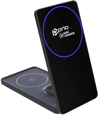 prio 3 in 1 kabelloses Schnellladegerät/Halterung MAG schwarz