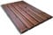 Pedana doccia antiscivolo 100x60 cm in legno di pino impregnato, 4 cm di spessore, marrone Teak