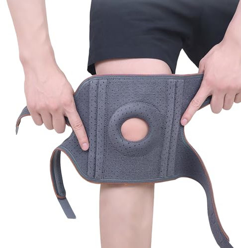 Ginocchiera Ortopedica,Compressione Per Uomini E Donne Tutore Ginocchio,Fascia Ginocchiere Palestra Per Sollevamento Pesi,Adatta Per Artrite,Corsa (Pessimista, Circonferenza gamba circa 30-48 cm)